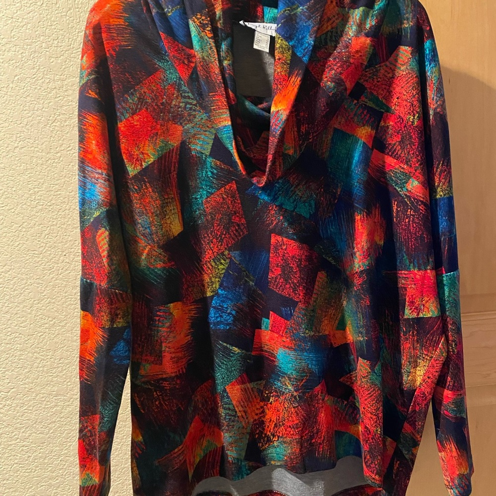 Joseph Ribkoff cowl neck tunic size 10. Never worn.